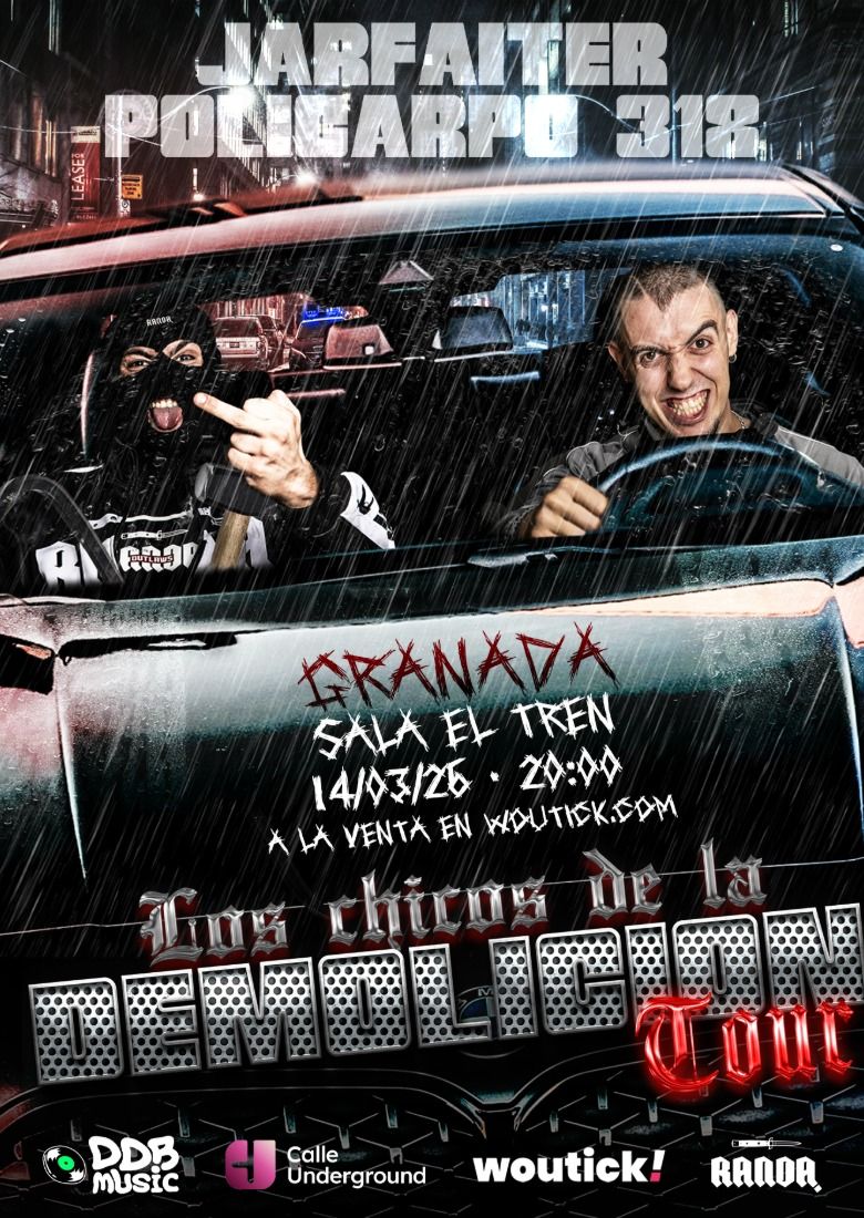 Concierto de Jarfaiter + Policarpo318 en Sala El Tren (Granada) · 14 de marzo, 2026