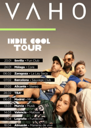 Concierto de Vaho en sala Mon Live (Madrid) · 6 de marzo, 2026