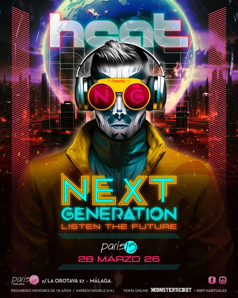 Concierto de Heat Pro en Sala Paris 15 (Málaga) · 28 de marzo, 2026