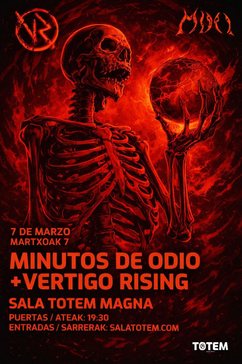 Concierto de MDO + Vertigo Rising en Totem (Villava) · 7 de marzo, 2026