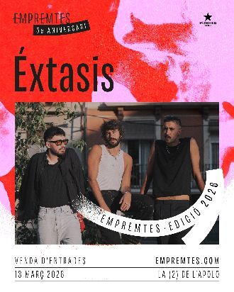 Marzo-13 / Sala Apolo / Éxtasis / Barcelona 2026