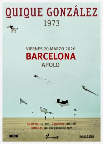 Marzo-20 / Sala Apolo / Quique González / Barcelona 2026