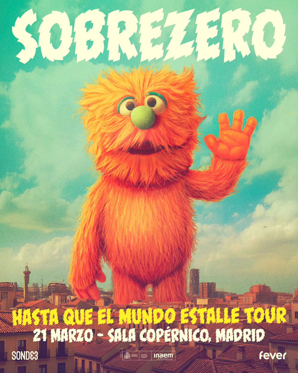 Marzo-21 · Concierto de Sobrezero en Sala Copérnico (Madrid, 2026)