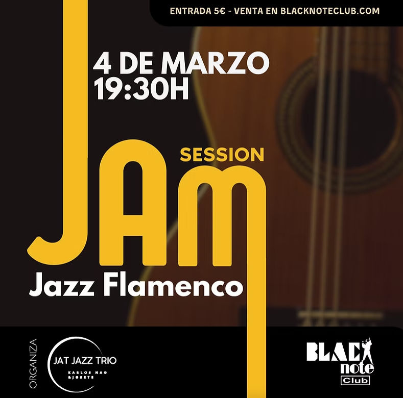 Jat Jazz Flamenco en Black Note Club (Valencia) · 4 de marzo, 2026