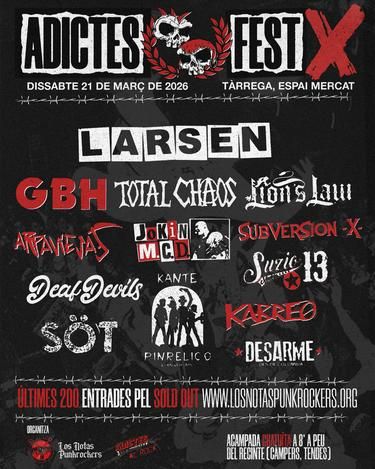 Adictes Fest X en Espai Mercat (Tàrrega) · 21 de marzo, 2026