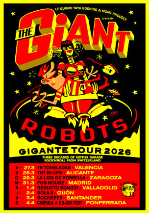 Concierto de The Giant Robots en Fun House (Madrid) · 31 de marzo, 2026