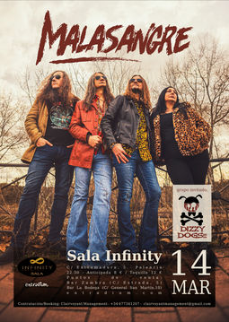 Concierto de Malasangre en Sala Infinity (Palencia) · 14 de marzo, 2026