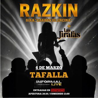 Concierto de Razkin en Sala Informal (Tafalla) · 6 de marzo, 2026