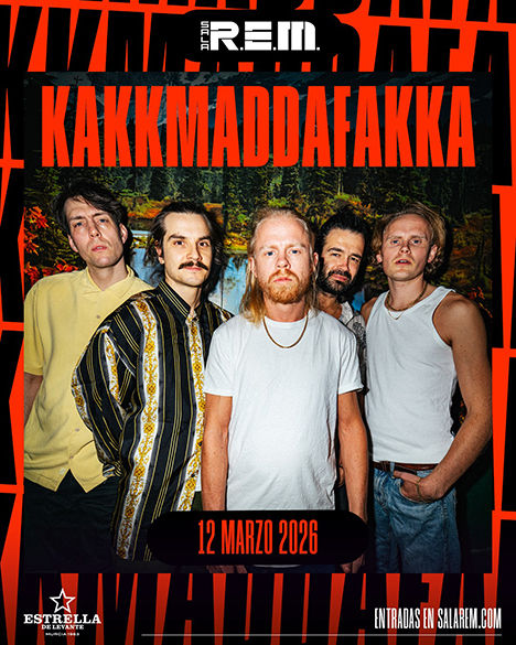 Concierto de Kakkmaddafakka en Sala Rem (Murcia) · 12 de marzo, 2026