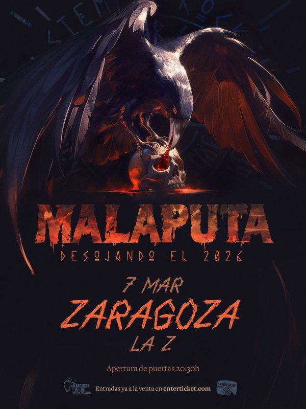 Concierto de Malaputa en Sala Z (Zaragoza) · 7 de marzo, 2026