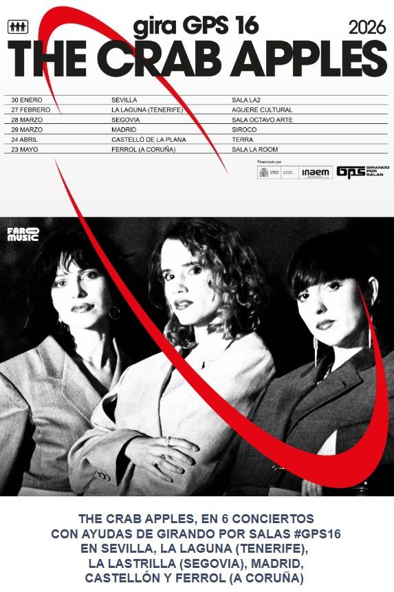 Concierto de The Crab Apples en Sala Siroco (Madrid) · 29 de marzo, 2026
