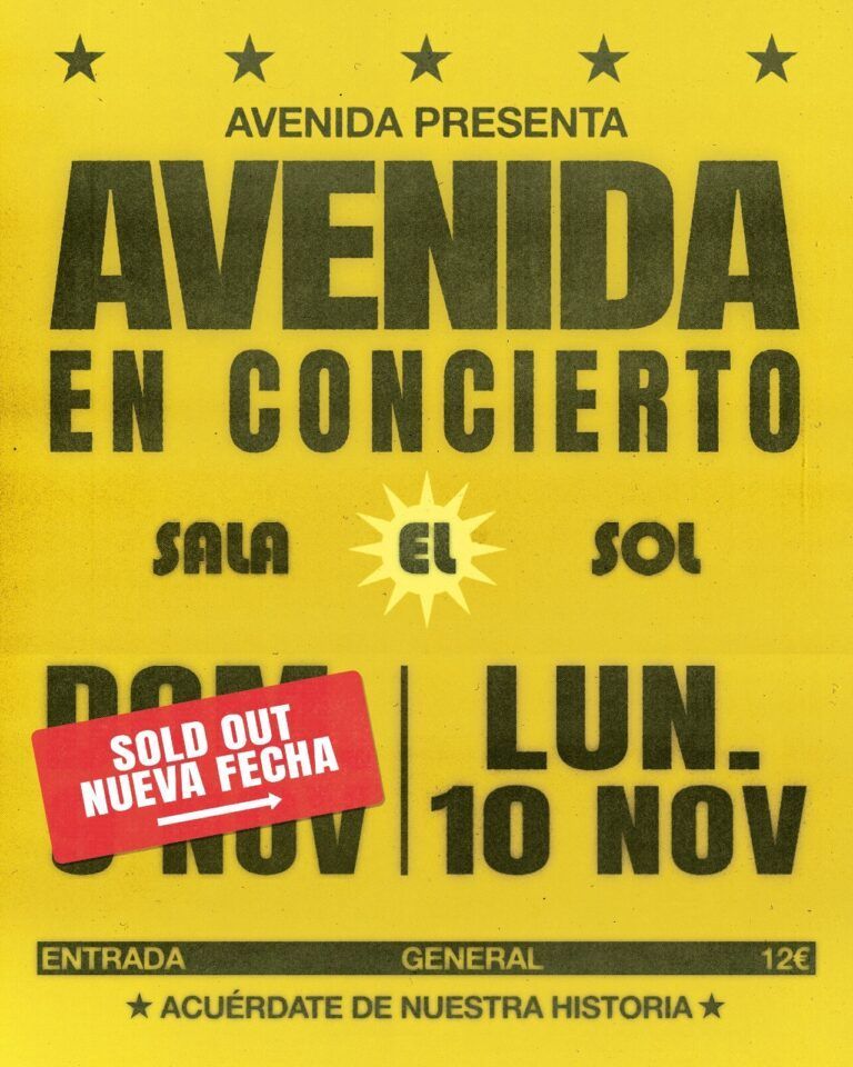 Noviembre-9 / Sala El Sol / Avenida / Madrid 2025