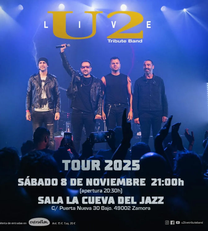 Noviembre-8 / La Cueva del Jazz / U2Live (Tributo U2)