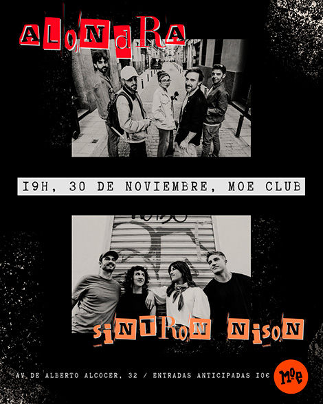 Noviembre-30 / Moe Club / Alondra + Sintron Nison