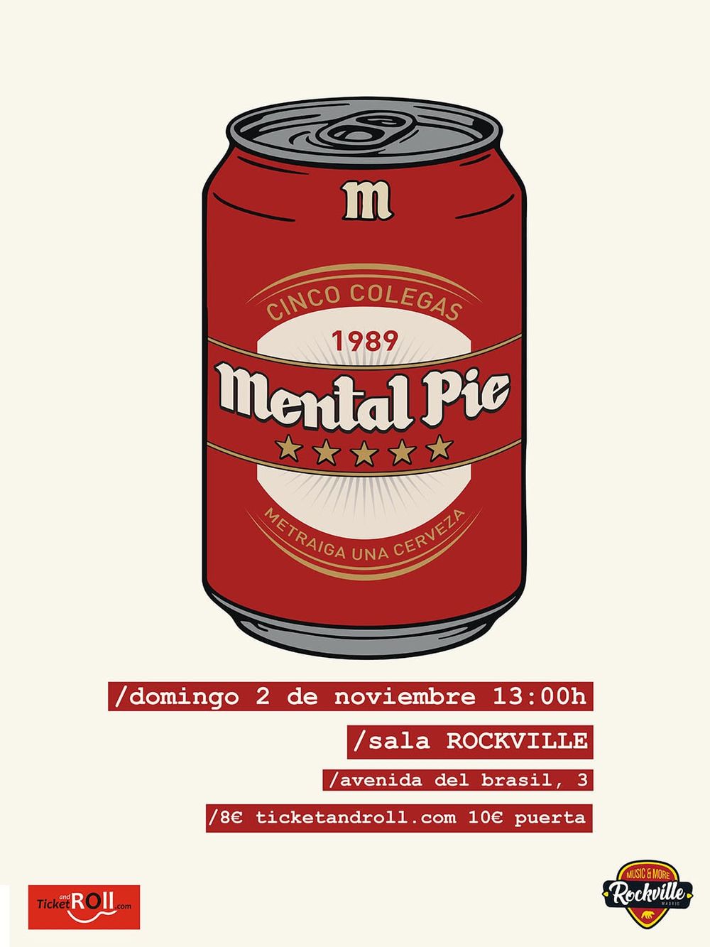Noviembre-2 / Rockville / Mental Pie / Madrid 2025