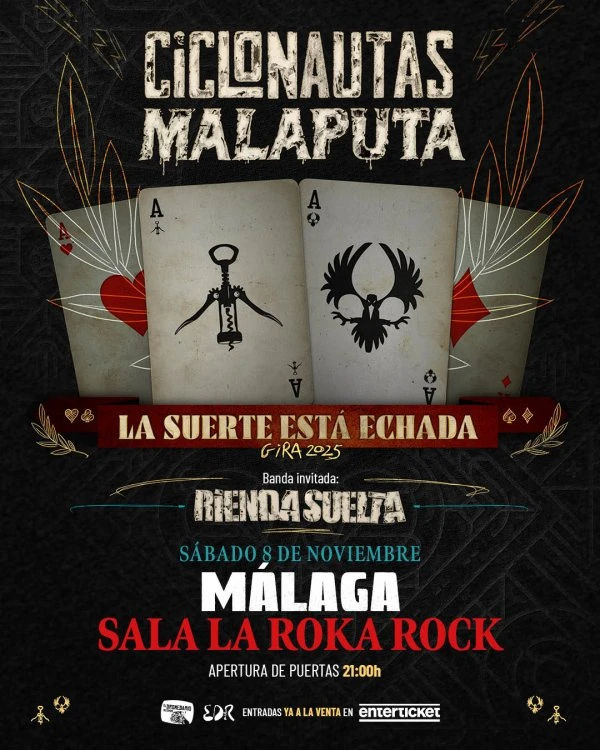 Noviembre-8 / Sala Roka / Ciclonautas + Malaputa
