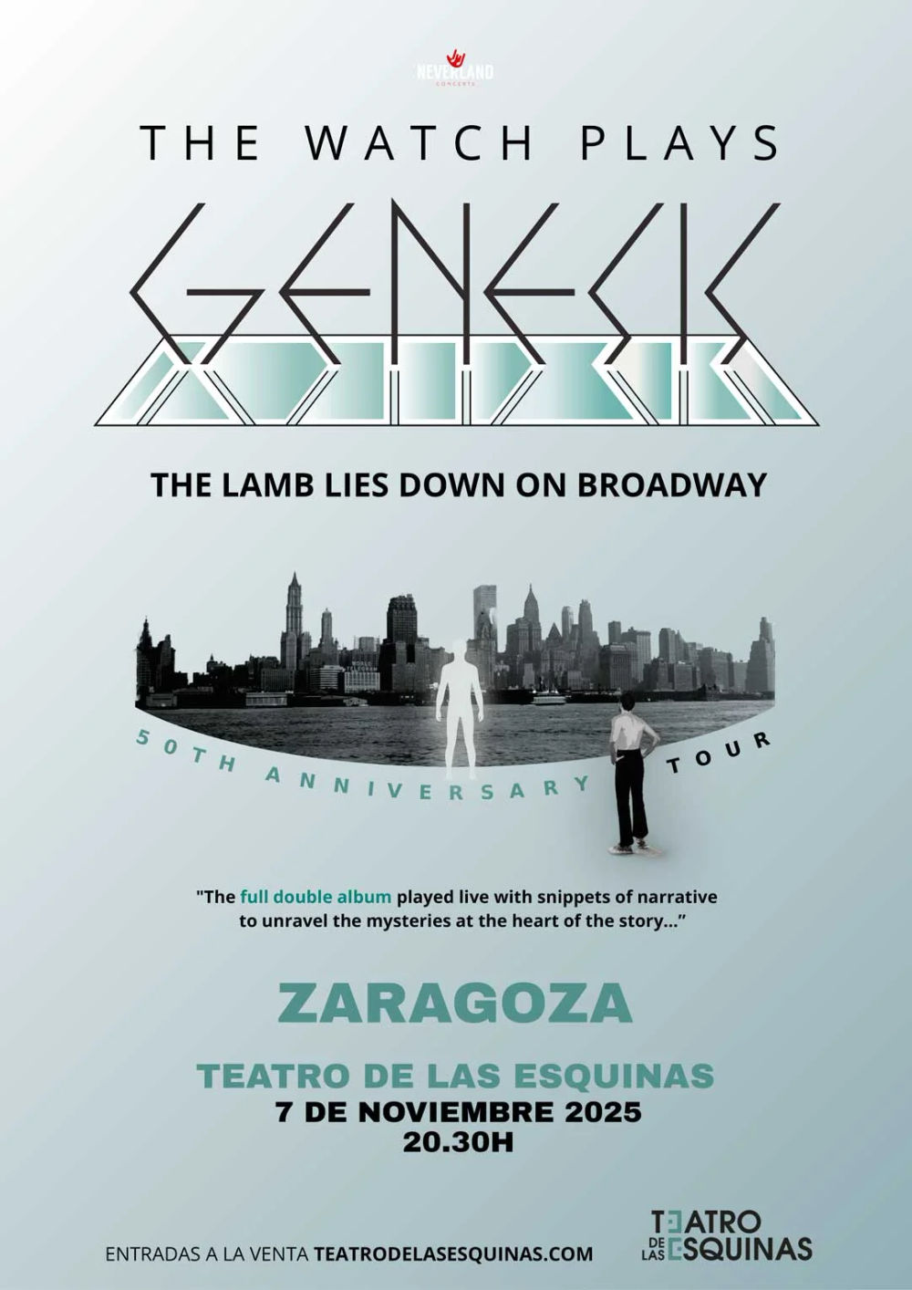 Noviembre-7 / Teatro de las Esquinas / The Watch Plays Genesis (Tributo Genesis)