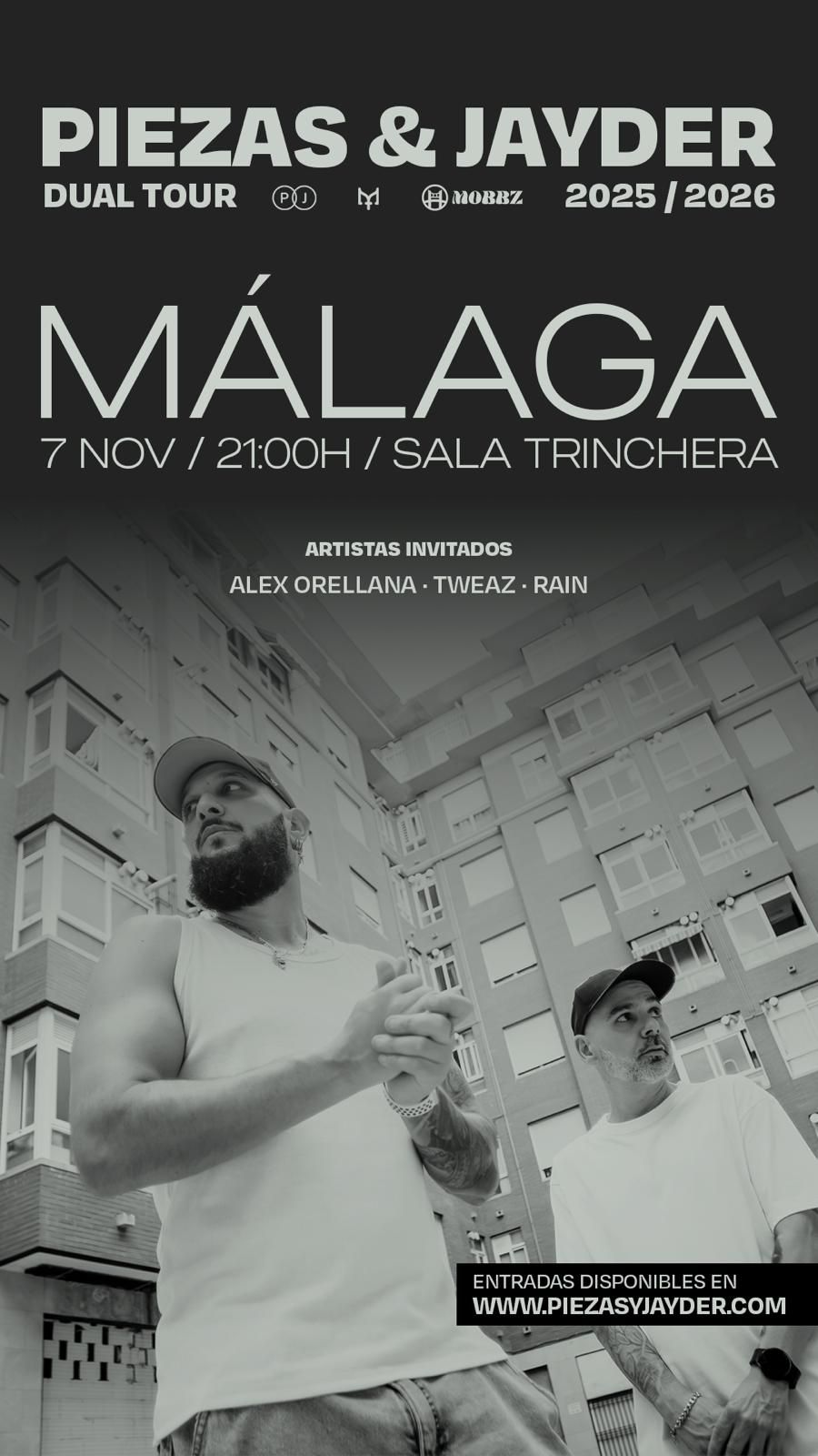 Noviembre-7 / Sala Trinchera / Piezas & Jayder / Malaga 2025
