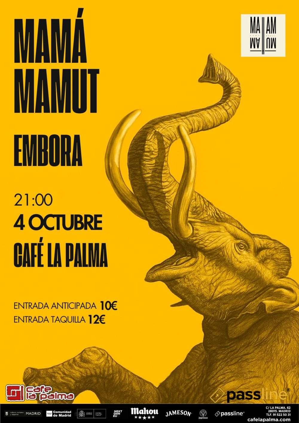 Octubre-4 / Cafe La Palma / Mama Mamut