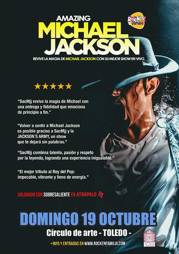 Octubre-19 / Circulo de Arte / Amazing Michael (Tributo Michael Jackson)