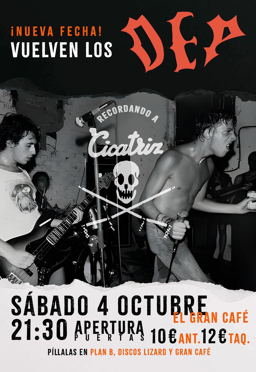 Octubre-4 / El Gran Cafe / DEP (Tributo Cicatriz)
