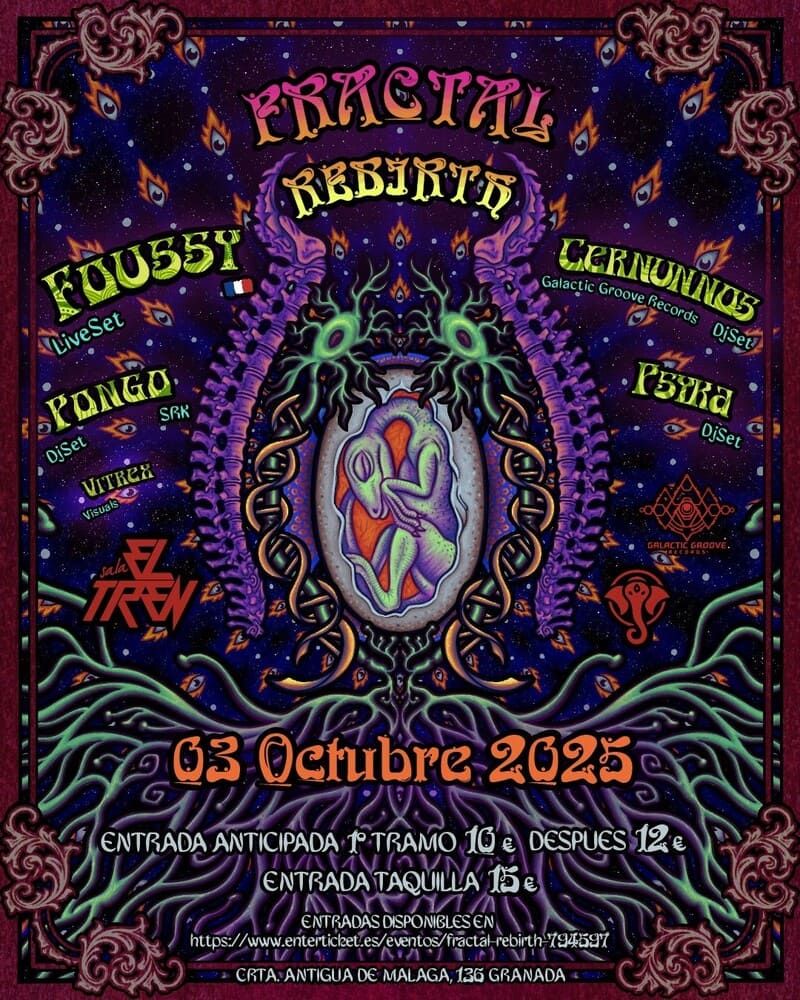 Octubre-3 / Sala El Tren / Fractal Rebirth