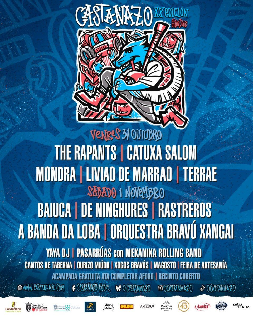 Noviembre-1 / Mercado Ganadero Chantada / Castañazo Fest (Baluca, Rastreros, De Ninghures, A Banda da Loba…)