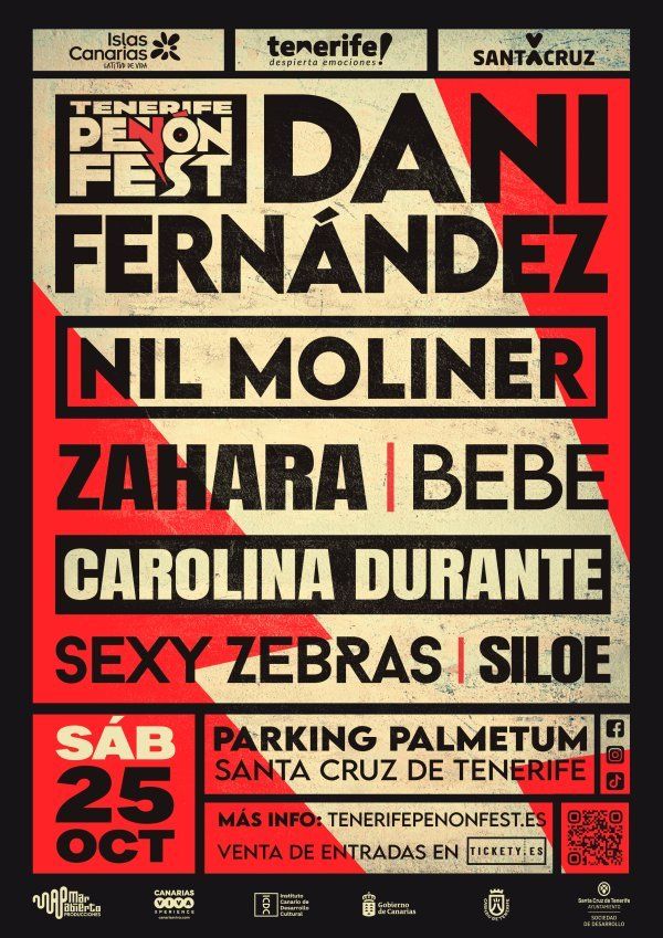 Octubre-25 / Parking Palmetum / Peñon Fest 2025 (Zahara, Nil Moliner, Bebe, Sexy Zebras, Siloe, C.Durante…)