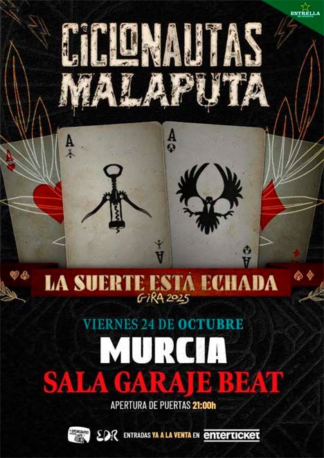 Octubre-24 / Garaje Beat Club / Ciclonautas + Malaputa