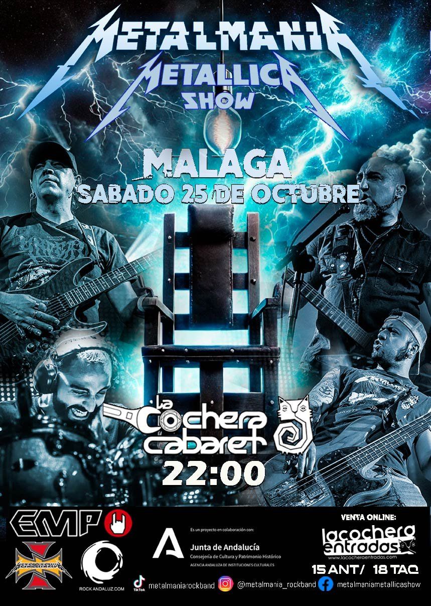 Octubre-25 / La Cochera Cabaret / Metalmania (Tributo Metallica)