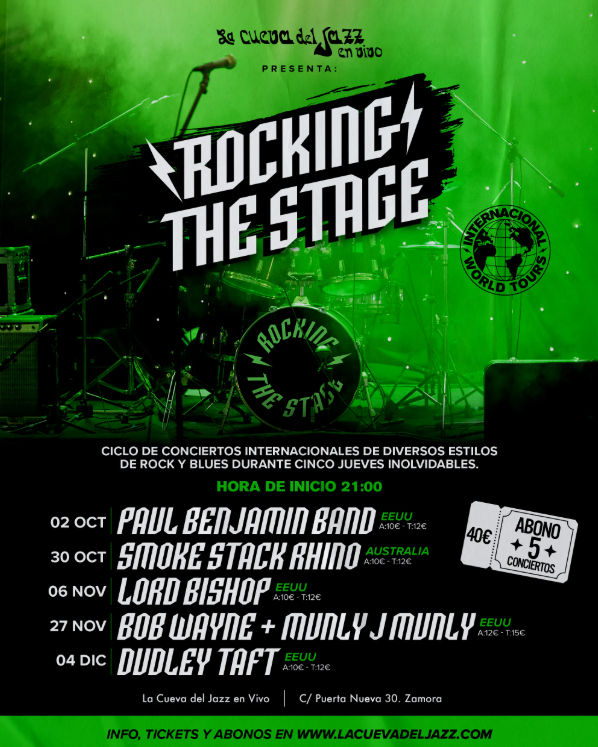 Octubre-2 / La Cueva del Jazz / Paul Benjamin Band
