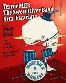 Octubre-3 / Moby Dick Club / Terror Milk + Srta. Escarlata + The Sweet River Band