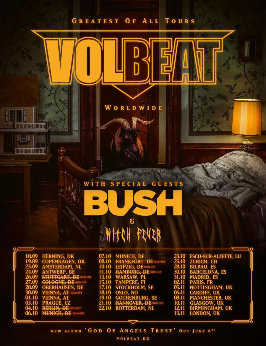 Octubre-28 / Sala Cubec / Volbeat + Bush + Witch Fever