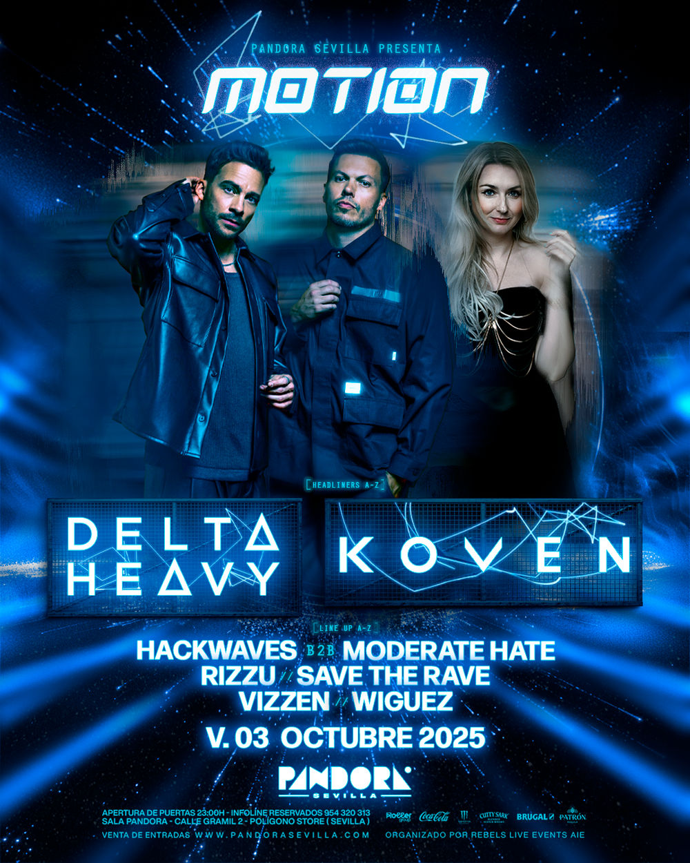 Octubre-3 / Sala Pandora / Motion: Delta Heavy + Koven
