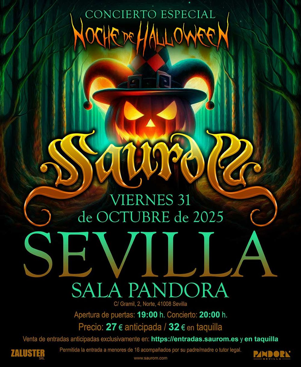 Octubre-31 / Sala Pandora / Saurom