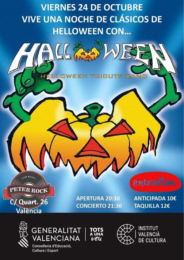 Octubre-24 / Peter Rock Club / Halloween (Tributo Helloween)