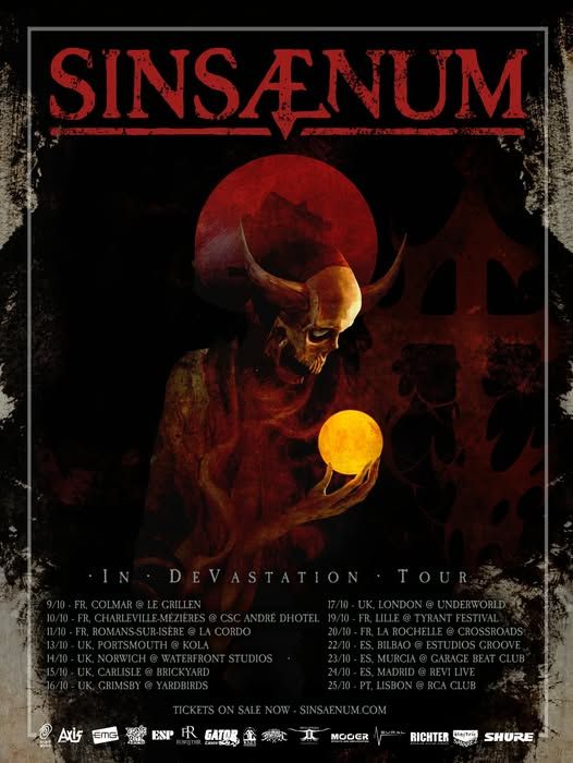 Octubre-24 / Sala Revi Live / Sinsaenum