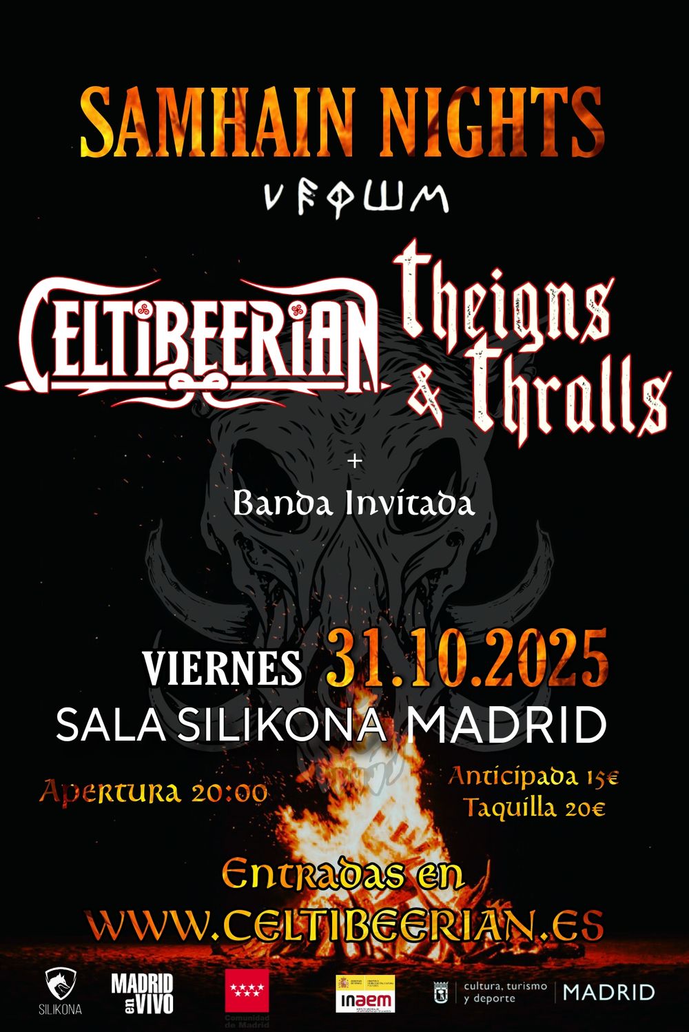Octubre-31 / Sala Silikona / Celtibeerian + Theigns & Thralls