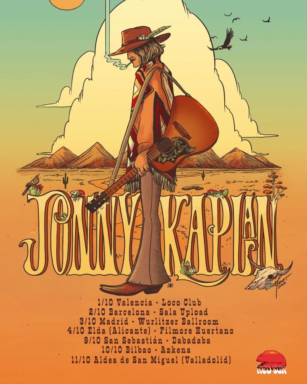 Octubre-2 / Sala Upload / Jonny Kaplan & the Lazy Stars
