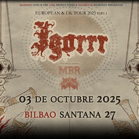 Octubre-3 / Sala Santana 27 / Igorrr + Master Boot Record + Imperial Triumphant