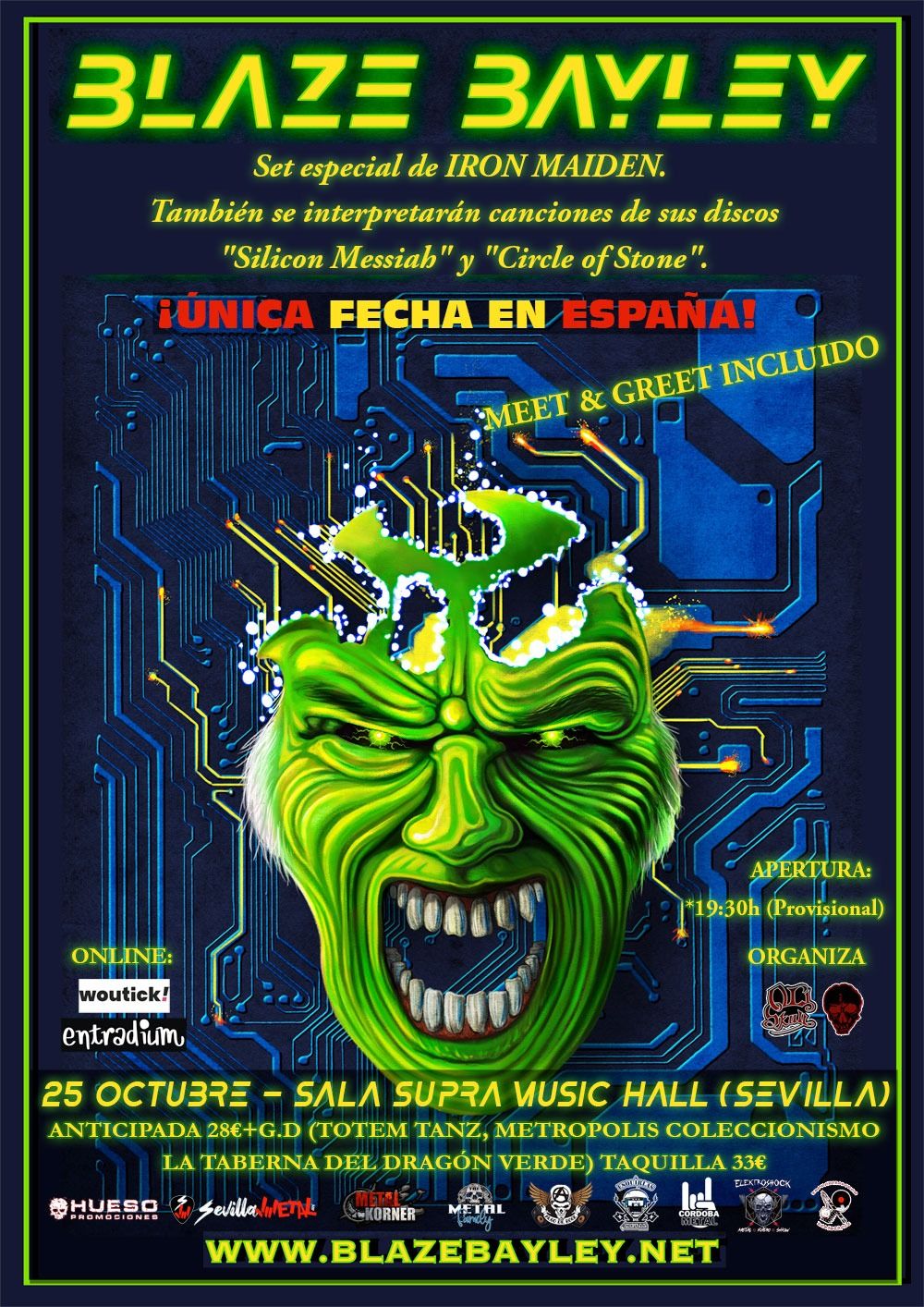 Octubre-25 / Supra Music Hall / Blaze Bayley