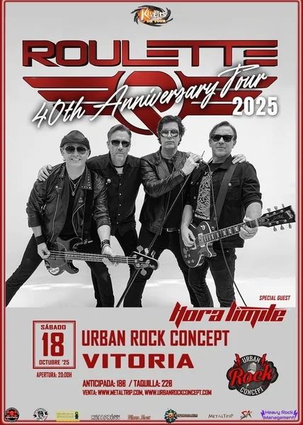 Octubre-18 / Sala Urban Rock / Roulette + Hora Limite