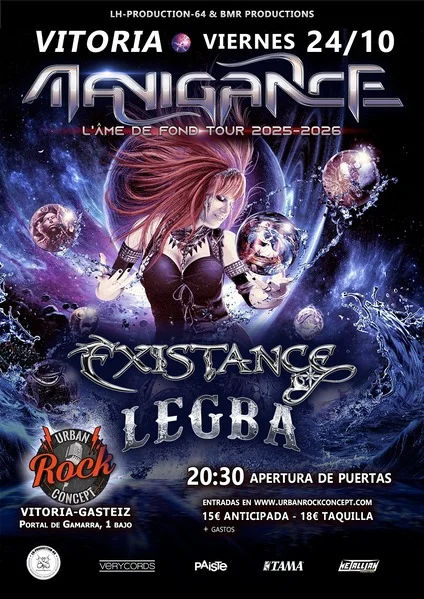 Octubre-24 / Sala Urban Rock / Manigance + Existance + Legba
