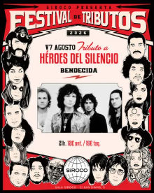 Bendecida ‘Tributo Héroes del Silencio’ en Sala Siroco (Madrid) · 7 de agosto, 2026