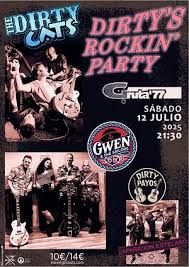 Concierto de The Dirty Cats + Gwen & the Sailors + Dirty Payos en Gruta 77 (Madrid) · 11 de julio, 2026