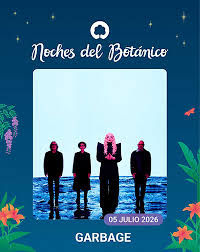 Concierto de Garbage en Jardines del Botánico (Madrid) · 5 de julio, 2026