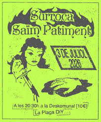 Concierto de Surroca + Saïm + Petimentn en La Deskomunal (Barcelona) · 3 de julio, 2026