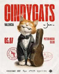 Concierto de Cindy Cats en Peter Rock (Valencia) · 5 de julio, 2026