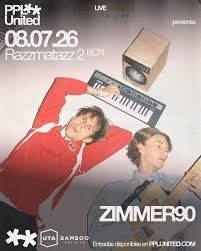 Concierto de Zimmer 90 en Razzmatazz (Barcelona) · 8 de julio, 2026