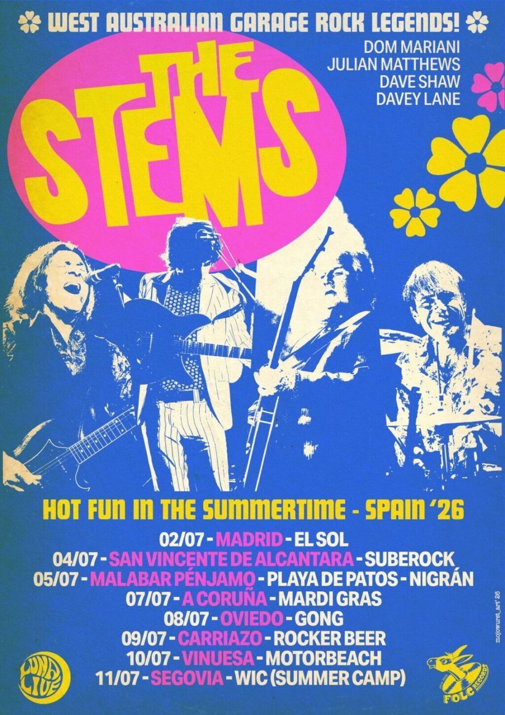 Concierto de The Stems en Rocker Beer (Carriazo) · 9 de julio, 2026